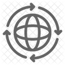 Globalization Shipping Global Icon