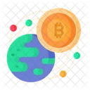 Globally Bitcoin  Icon