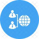 Globally Connected User Icon