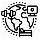 Globally Working  Icon