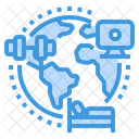 Globally Working  Icon