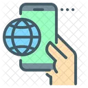 Globe Mobile Phone Icon