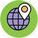 Globe Map Pin Icon