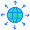 Globe Expand Export Icon