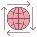 Globe Arrow Seo Icon