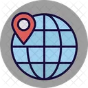 Globe International Map Icon