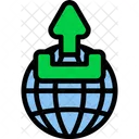 Globe Upload Global Icon
