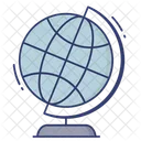 Globe Earth Grid Planet Icon