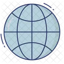 Globe World Earth Grid Icon