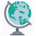 World Map Globe Icon