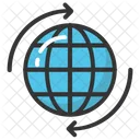 Globe Arrow Global Icon