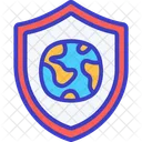 Globe Protection Security Icon