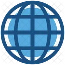 Globe Map Ground Icon