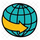 Arrow Right Globe Icon