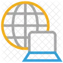 Globe Internet Laptop Icon