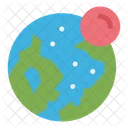 Globe And Moon  Icon