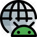 Globe Android Android Robot Icon