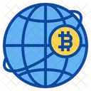 Globe Bitcoin Icon