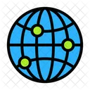 Globe Coordinates Icon