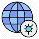Globe Coronavirus World Wide Pandemic Icon