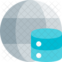Globe Database Icon - Download in Flat Style