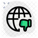 Globe Dislike Online Review Review Icon