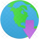 Globe Download  Icon