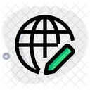 Globe Edit  Icon