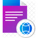 Globe File  Icon