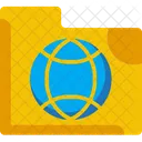 Globe File Folder  Symbol
