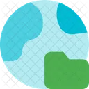 Globe Folder  Icon