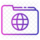 Globe Folder  Icon