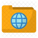 Globe Folder  Icon