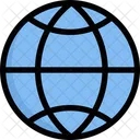 Network Communication Globe Grid Icon