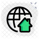 Globe Home Eco Home Safe Icon