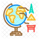 Globe Landmarks Geographical Icon