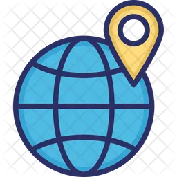 Globe Location  Icon