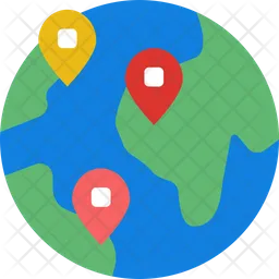 Globe Location  Icon