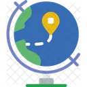 Globe Location  Icon