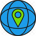 Globe Location  Icon