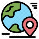 Globe Location  Icon