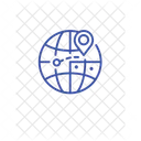Globe Location  Icon