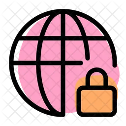 Globe Lock  Icon