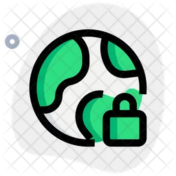 Globe Lock  Icon