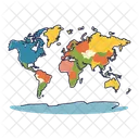 Globe Map Icon