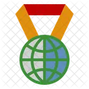 Globe medal  Icon