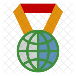 Globe medal  Icon