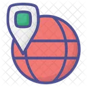 Globe Pin  Icon