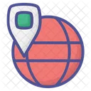 Globe Pin  Icon