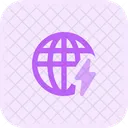 Globe Power Browser Flash Flash Icon